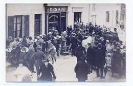 CARTE PHOTO  15 AOUT 1922   LA  LYRE DE SAINT PRIEST TAURION   87 HAUTE VIENNE  BOUCHERIE CHARCUTERIE DENAUD - Saint Priest Taurion