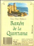 986 - Argentine - Vino Fino Blanco - Baron De La Quintana - Industria Argentina Mendoza - Vino Blanco