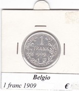 BELGIO   1 FRANC 1909  COME DA FOTO - 1 Frank