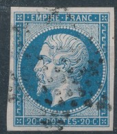N°14 VARIETE ET OBLITERATION. - 1853-1860 Napoleon III