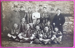 Cpa Carte Photo Equipe De Foot Cherbourg 1920 Carte Postale 50 Manche Football Sport - Fútbol