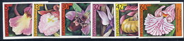 BULGARIA 1986 Orchids Imperforate Set MNH / **.  Michel 3441-46B - Ungebraucht