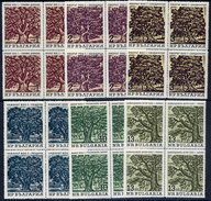 BULGARIA 1964 Old Trees Blocks Of 4 MNH / **.  Michel 1502-07 - Ungebraucht