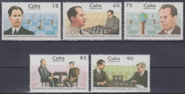 1996.78 CUBA MNH 1996. Ed.4110-14 75 ANIV CHAMPIONSHIP CAPABLANCA AJEDREZ CHESS. - Neufs