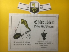 3773 - Les Martinets En Fête Cottens Suisse 1988 Fête Fanfare & Football Vin Chiroubles Cave St.Vincent 1987 - Music