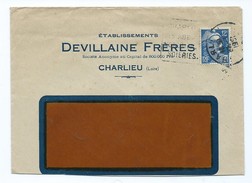1760 - Lettre 1951 Daguin Charlieu Loire Etablissements DEVILLAINE Frères Gandon 12f - 1921-1960: Periodo Moderno