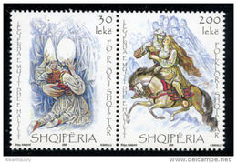 Albania Stamps 2009. ALBANIAN FOLKLORE ( MUJI AND HALILI LEGEND).  Set MNH - Albania