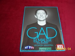 GAD ELMALEH  SANS TAMBOUR UN SHOW MAGISTRAL °°   NEUF - Concert Et Musique