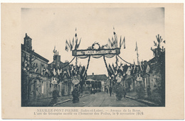 NEUILLE PONT PIERRE - Arc De Triomphe, Fête Du Retour Des Poilus 1919 - Neuillé-Pont-Pierre