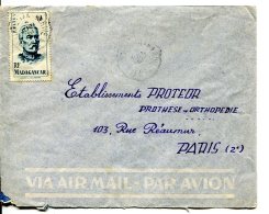 Madagascar Lettre Pour Paris 1951 - Lettres & Documents