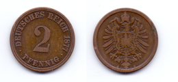 Germany 2 Pfennig 1877 A - 2 Pfennig