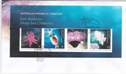 Australian Antarctic Territory 2017 East Antarctic Deep Sea Creatures MS  FDC - FDC