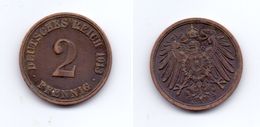 Germany 2 Pfennig 1913 A - 2 Pfennig