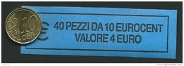ITALIA  2011 - ROLL 10 CENT  ORIGINALE ZECCA - DATA VISIBILE - FDC - Rollen