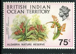 British Indian Ocean Territory 1971 75c Lily Issue  #40 MH - Territorio Britannico Dell'Oceano Indiano