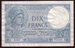 Billet - 10 Francs MINERVE Du 13 03 1918 TTB+ - 10 F 1916-1942 ''Minerve''