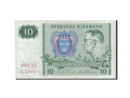 Billet, Suède, 10 Kronor, 1987, Undated, KM:52e, TTB+ - Sweden