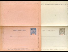 GRAND COMORO Letter Cards #A5-6  Mint Vf 1901 - Lettres & Documents