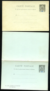 GRAND COMORO Postal Cards #1-2  Mint Vf 1893 - Cartas & Documentos