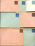 GRAND COMORO Complete Set Of 7 Envelopes #B1-3  Mint 1893 - Brieven En Documenten