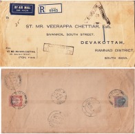 Malaya  Perak  1941    Despatch & Arrival Censors  Marks   Cover To India  # 94361 Inde Indi - Perak