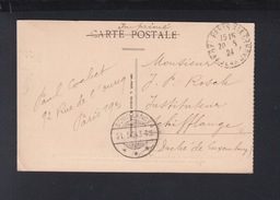 Frankreich AK Provins 1924 Nach Luxemburg Schifflange - Storia Postale