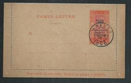 Togo. Entier Postal CL1:  Type Indigène Surchargé "occupation Franco-Anglaise" Oblitéré Anecho - Cartas & Documentos