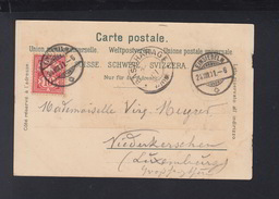 Schweiz AK 1901 Einsiedeln Nach Niederkerschen Bascharage - Franking Machines (EMA)