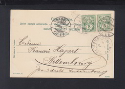 Schweiz AK Basel 1904 Nach Bettenbourg Luxemburg - Frankeermachines (EMA)