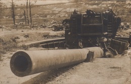 MILITAIRE CANON - CARTE PHOTO D'AMIENS LUCIEN HACQUARS - Matériel