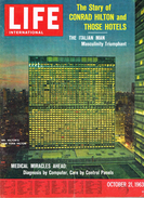 LIFE International VOL.35 N°8 OCTOBER 21, 1963 MENSA - GERMANY - SYNCOM - GREECE - ITALIAN MAN - HILTON - MEDECINE - Otros & Sin Clasificación