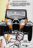 CPM Salon Pirate Wichita 1988 Bugatti Marilyn Monroe Tirage Lilité à 30 Exemplaires Numérotés Signés - Bourses & Salons De Collections