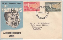 New Zealand 1951 Health, First Day Cover, Sc# - FDC
