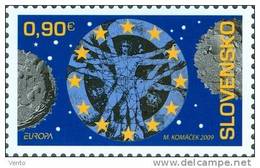 Slovakia 2009 Mi 614 Pofis 455 ** Europa, Astronomy - Unused Stamps