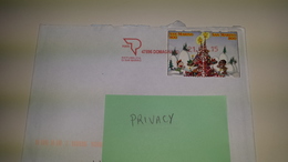 Isolated RSM San Marino Double Coppia 2015 NATALE Christmas Usato Busta Lettera Cancel Annullo - Storia Postale