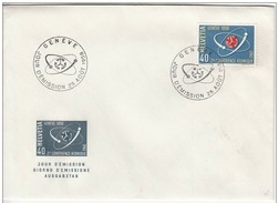 Switzerland 1958 Atomic Conference, Official Cachet, Sc# - Cartas & Documentos