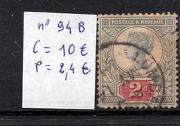 N°94  B à 10% (prix Vendeur) De La Cote - Used Stamps