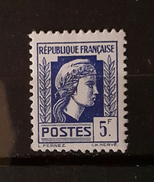 YT 645 - Marianne 5f - Neuf Charniere - 1944 Hahn Und Marianne D'Alger