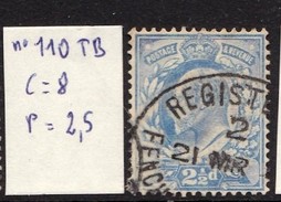 N°110 TB Excellent 1er Choix , Magnifique Oblitération - Used Stamps