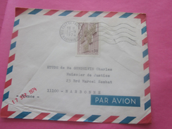 972 MARTINIQUE FORT DE FRANCE  Lettre Av Timbre De Collection - Storia Postale