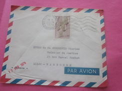 972 MARTINIQUE FORT DE FRANCE  Lettre Av Timbre De Collection - Brieven En Documenten