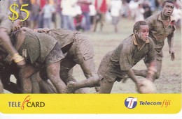 TARJETA DE LAS FIJI DE JUGADORES DE RUGBY - Fidschi