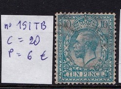 N° 151 TB Très Bon 1er Choix - Used Stamps