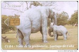 070 TARJETA DE CUBA DE UNOS MAMUT (ELEFANTE-ELEPHANT) - Kuba