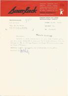 Lettre Dactylographiée De La Société SAARLACK De Brebach Fechingen  Et De 1966 - 1950 - ...