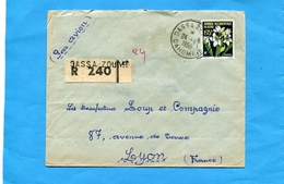 MARCOPHILIE-lettre-REC -DAHOMEY> Françe -cad-1959  DASSA ZOUMEE -  Stamps AO F  FQleur 65frs - Briefe U. Dokumente