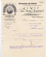 PARIS  XV° - Seine.  AU BON BOUVIER . Epicerie En Gros. 45 47 Rue Lourmel.   Beau Document Format  21x29 - Alimentos