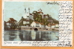 Gruss Aus Aarburg Switzerland 1900 Postcard Mailed - Aarburg