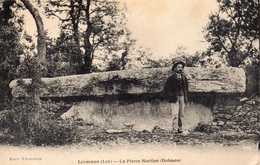 LIVERNON LA PIERRE MARTINE (DOLMEN) ANIMEE - Livernon