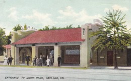 Oakland California, Idora Park Amusement Park Entrance Gate, C1900s Vintage Postcard - Oakland